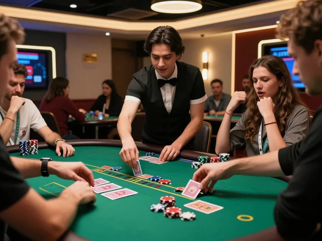 Players enjoying live dealer blackjack at ALO8 PRO, featuring engaging gameplay and vibrant atmosphere.