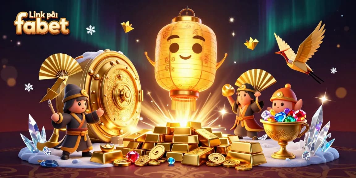 Engage in thrilling gameplay at Link vào fabet with vibrant 3D casino imagery.