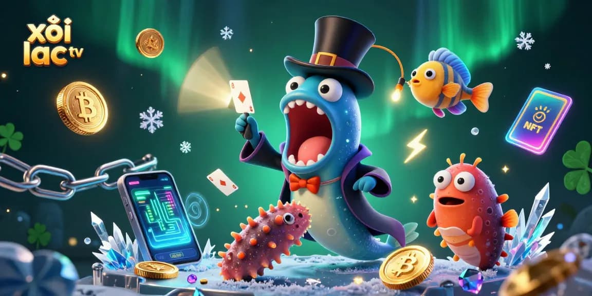 Experience live action with xôi lạc tv, featuring unique characters performing magic in a vibrant casino atmosphere.