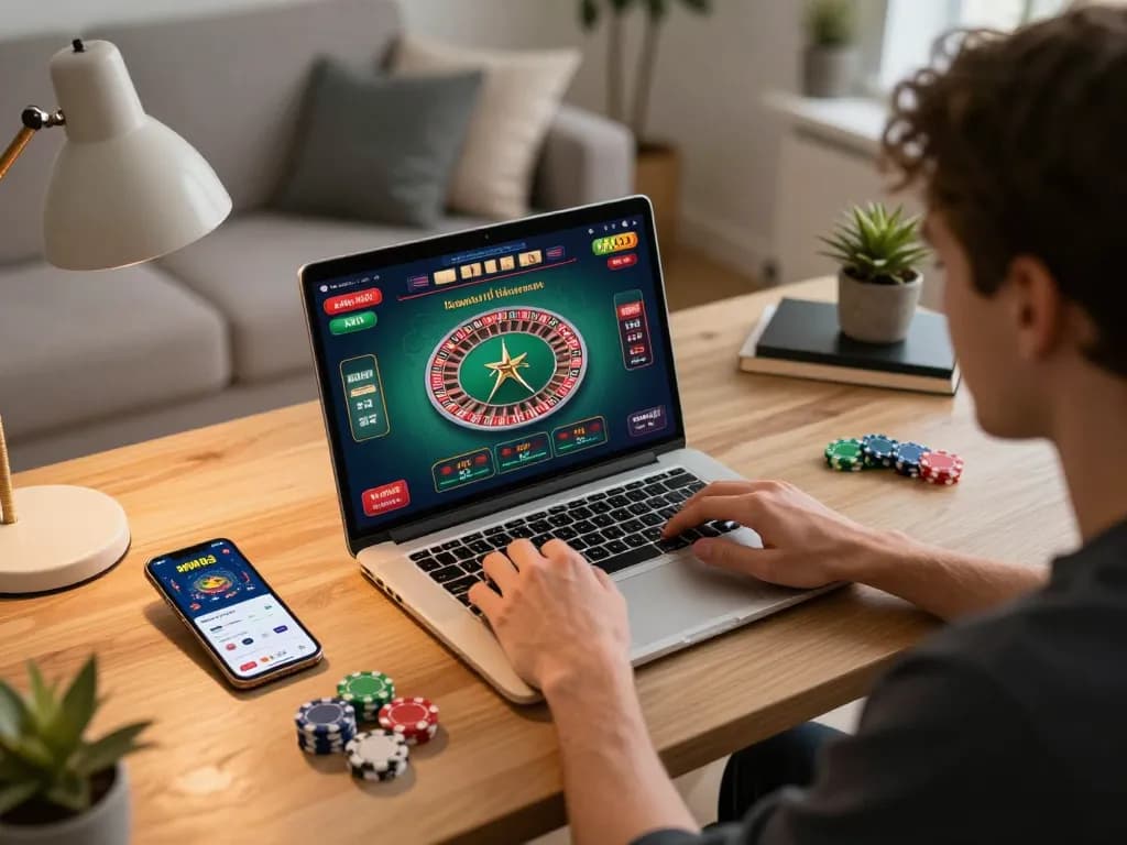 Engaged player experiencing an exciting gameplay session on the MM88 online casino.