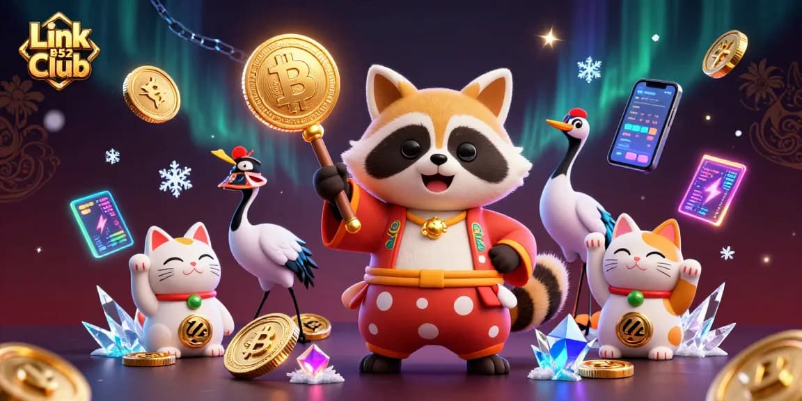 Experience the thrill of winning at Link B52 Club with vibrant characters and dynamic gameplay elements.