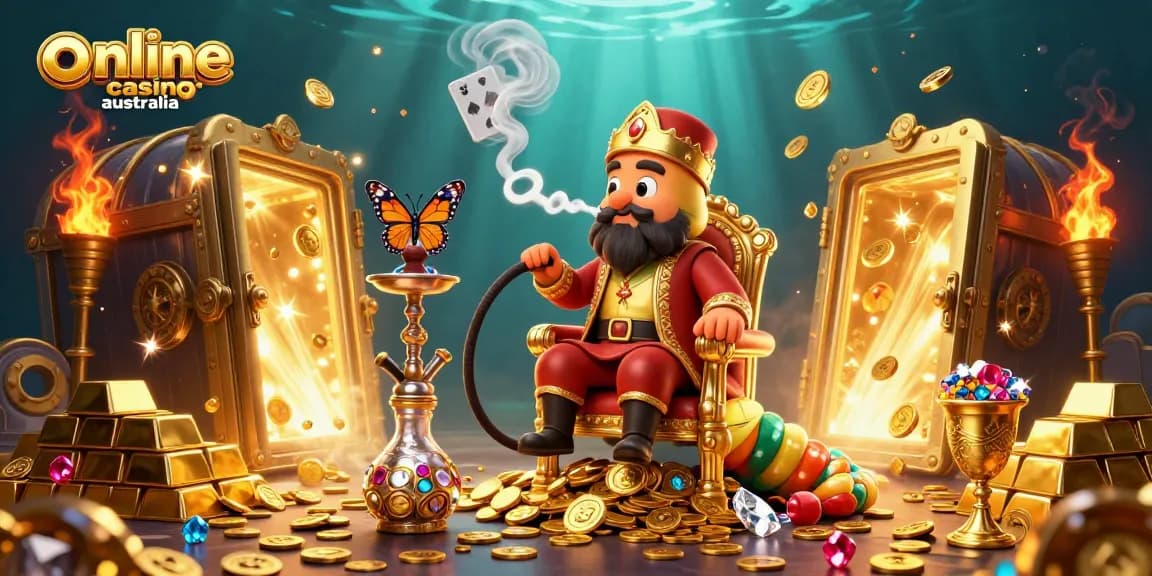 Experience the excitement of online casino australia with the vibrant 3D illustration featuring enchanting elements.