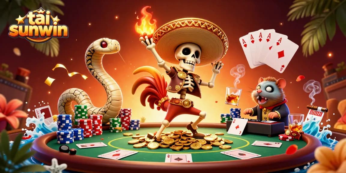 Engage with exciting games by tải sunwin, featuring vibrant characters and rich casino elements.