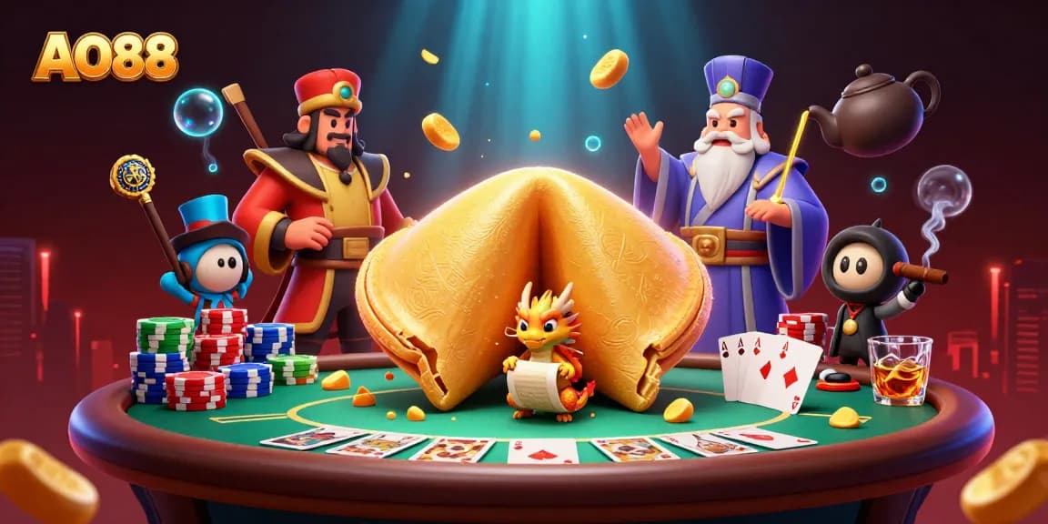 Engage with AO88 for thrilling poker experiences featuring dragons and golden treasures.