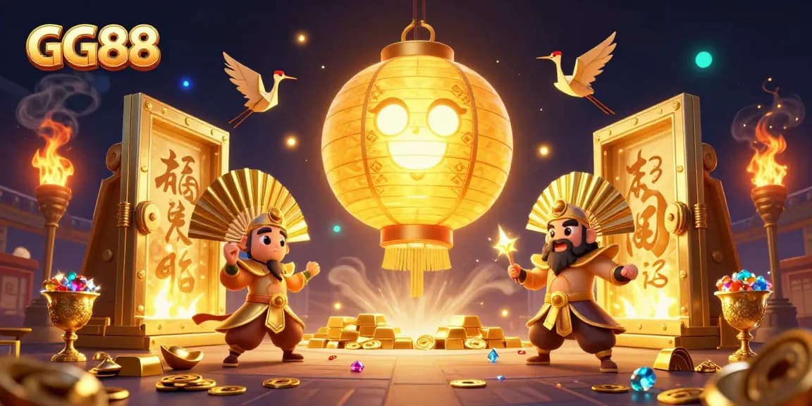 Experience thrilling jackpots at GG88 with a vibrant casino scene full of treasure and luck!