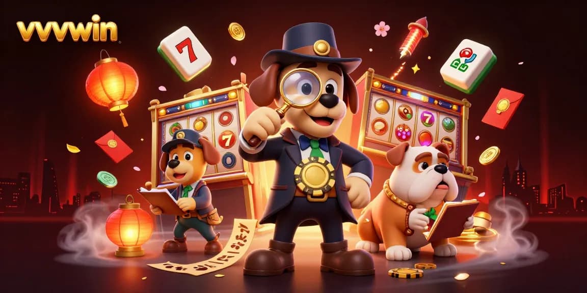 Experience thrilling wins with vvvwin and its vibrant slot machines in a dynamic casino illustration.