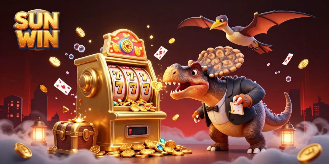 Experience SUN WIN through an interactive casino adventure featuring vibrant characters and games.