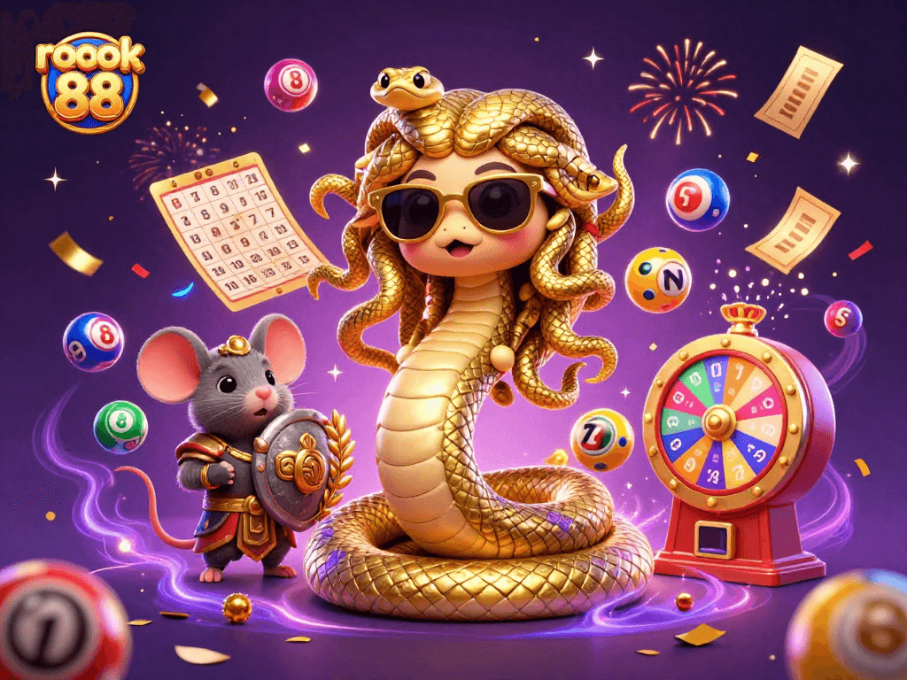 Experience the thrill of rokok 88 with a dynamic 3D lottery scene full of energy and celebration.