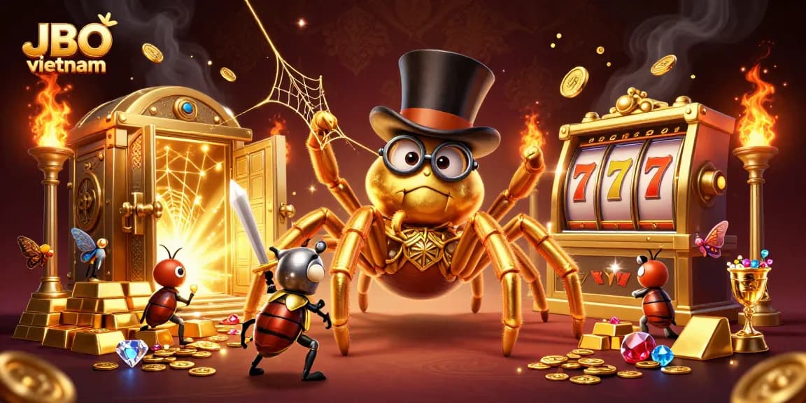 Engage with the thrilling world of JBO vietnam's online slots featuring vibrant characters and dazzling treasures.