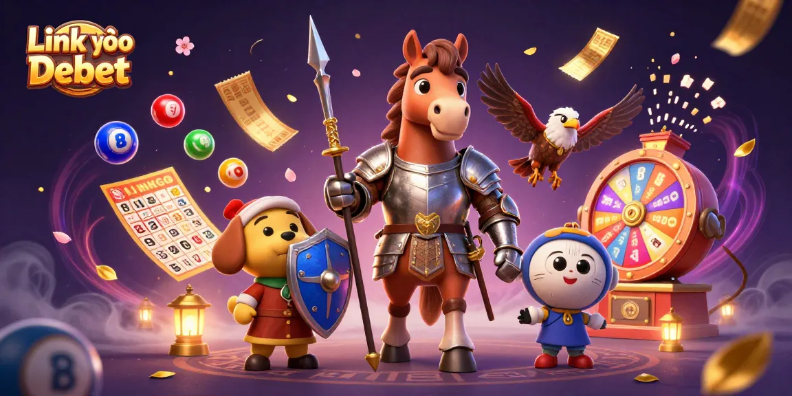 Enjoy thrilling moments with Link vào Debet in this vibrant lottery-themed scene.