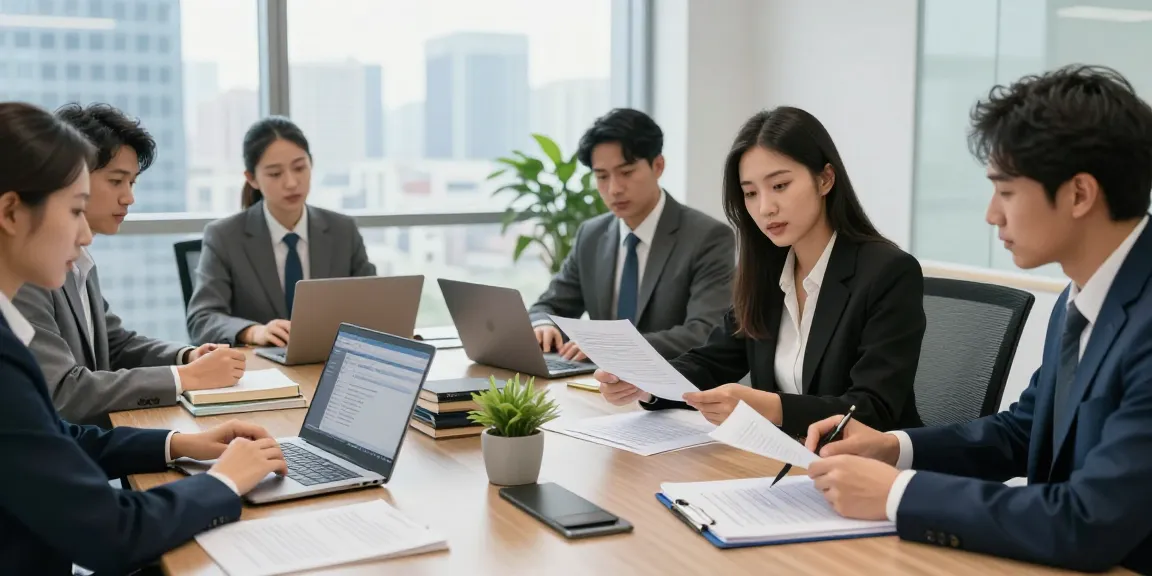 This site provides a modern law firm atmosphere with a diverse legal team collaborating on case strategies.