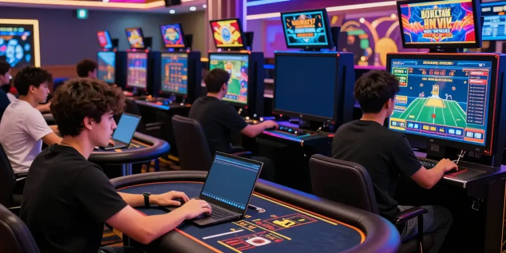 Experience the excitement of online gaming at https://gem88.bz/ with players engaged in thrilling activities.