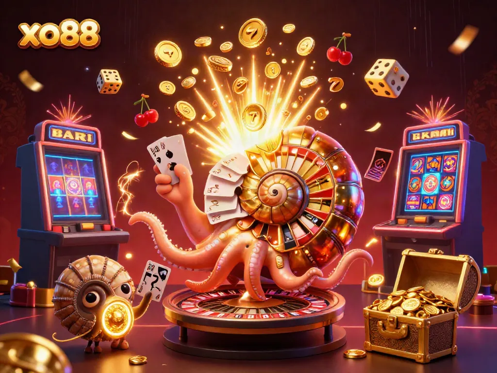 Experience thrilling gameplay at xo88 with vibrant characters and exciting casino elements.